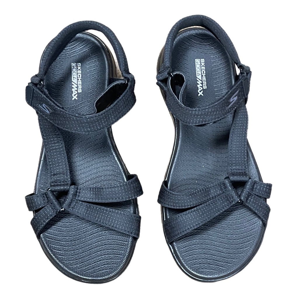 Skechers Goga Max Black Sandals